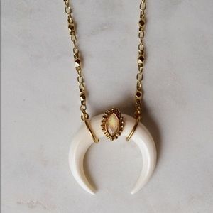 Lili claspe horn necklace